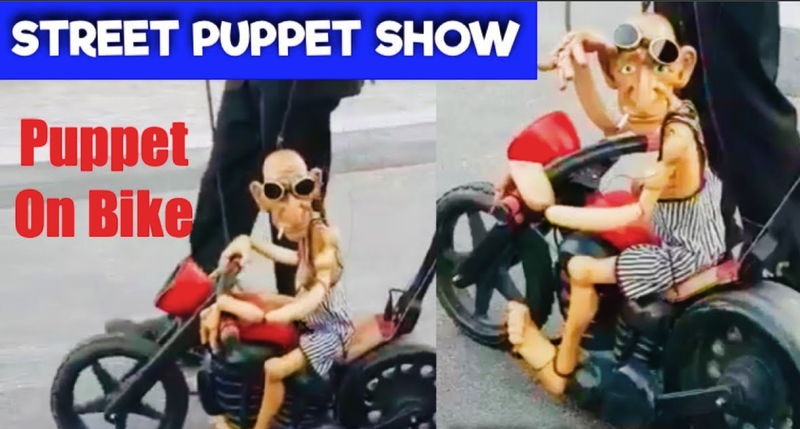 Biker with Rocker Puppet 